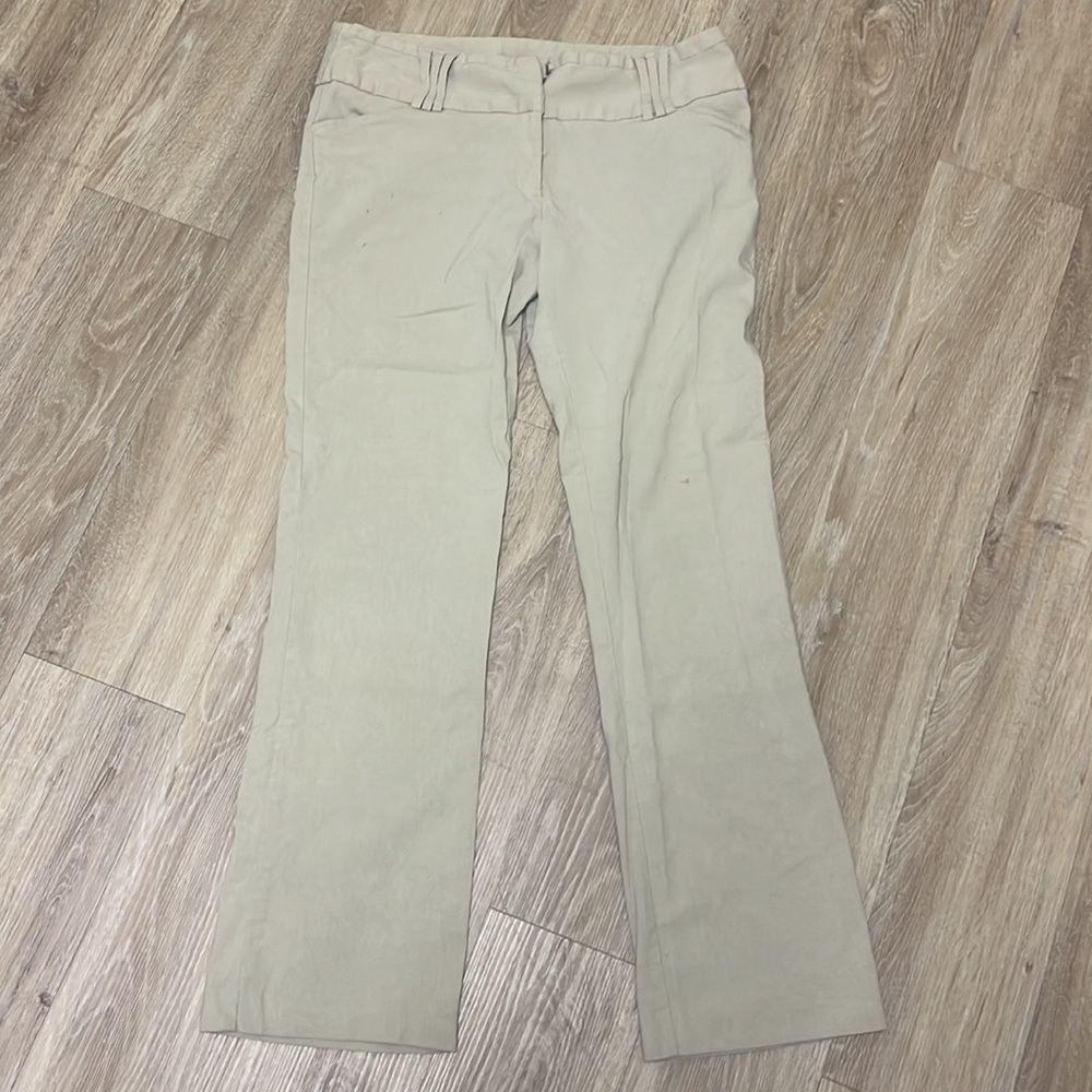 Tracy Evans Rayon Blend Tan Khaki Trousers/Dress Pants